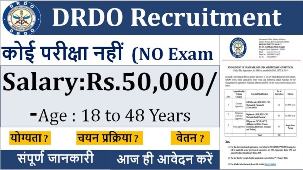 DRDO Apprentice Recruitment 2025